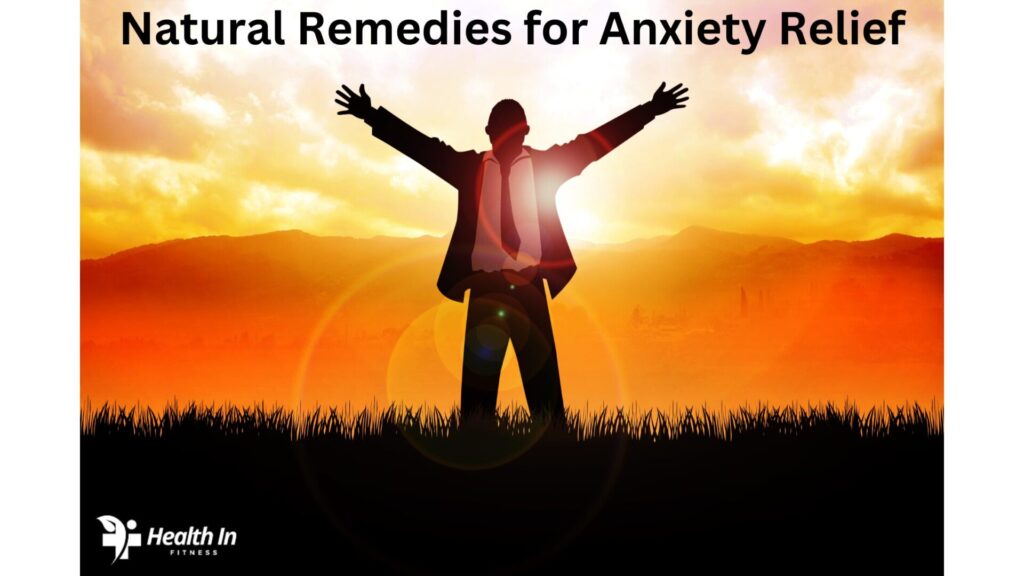 Man standing outside in the wilderness at sunset, finding natural remedies for anxiety relief through nature's calming influence."