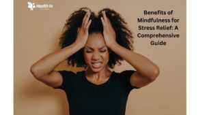 Stressed woman experiencing tension, highlighting the benefits of mindfulness for stress relief."