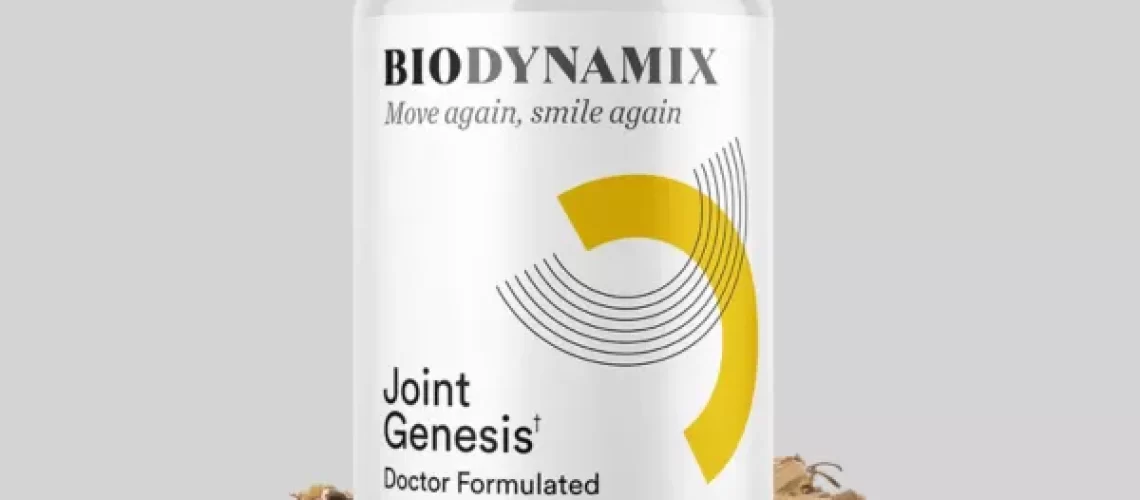 A bottle of Joint Genesis, containing Boswellia Serrata extract