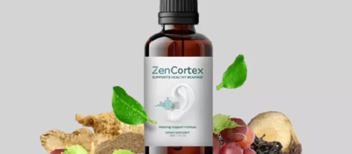 Bottle of Zencortex for natural hearing enhancement